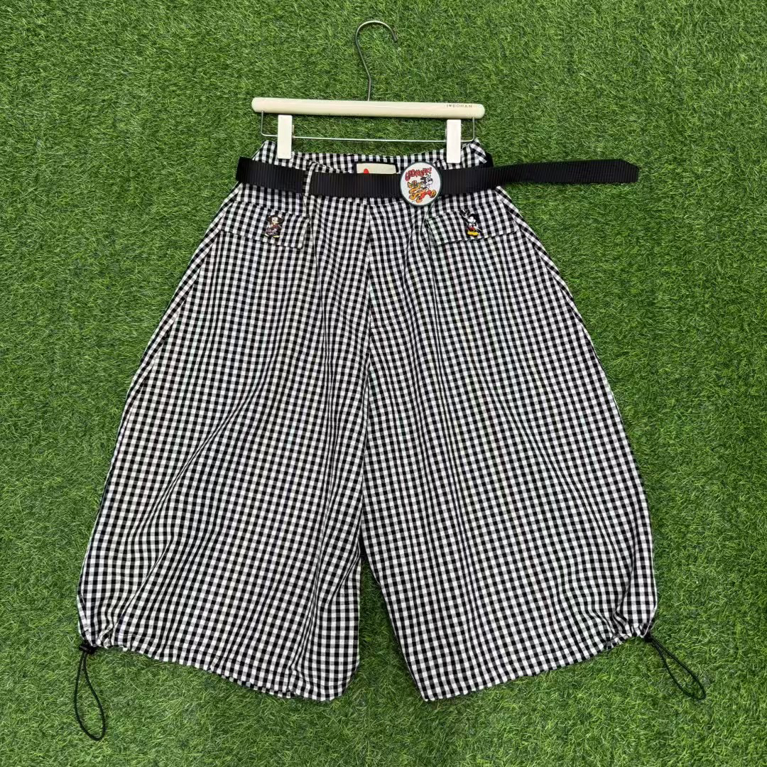 5005#深圳BOHAN秀秀家2025夏季新款格子休闲半裤