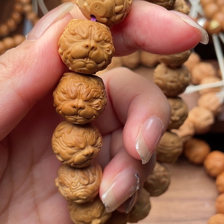 核桃手串/手链露眼颗颗漏介意勿拍狗王