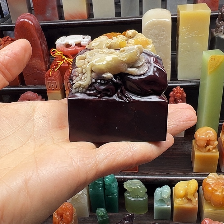 j***s寿山石印石寿山石手工雕刻