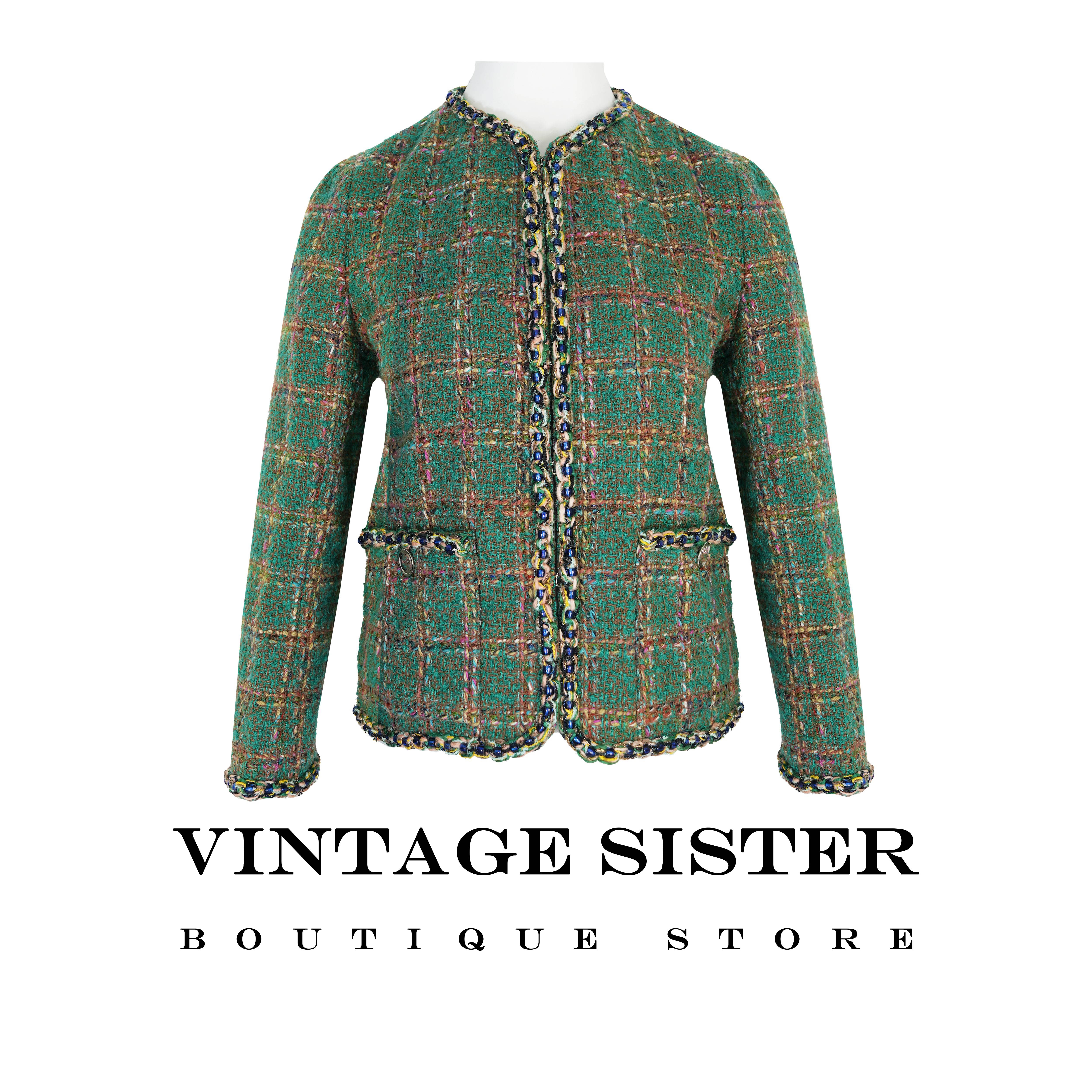 VINTAGE SISTER 7222【VTGSIS 推荐】绿色小香风外套西装时尚法式女
