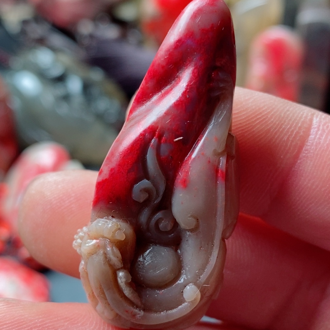 昌化鸡血石昌化鸡血石挂件