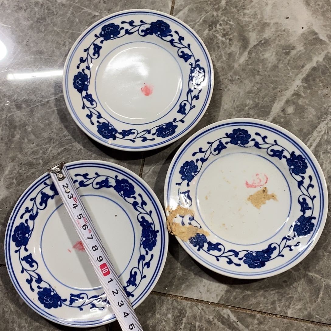 陶摆件景德镇陶瓷14公分3个