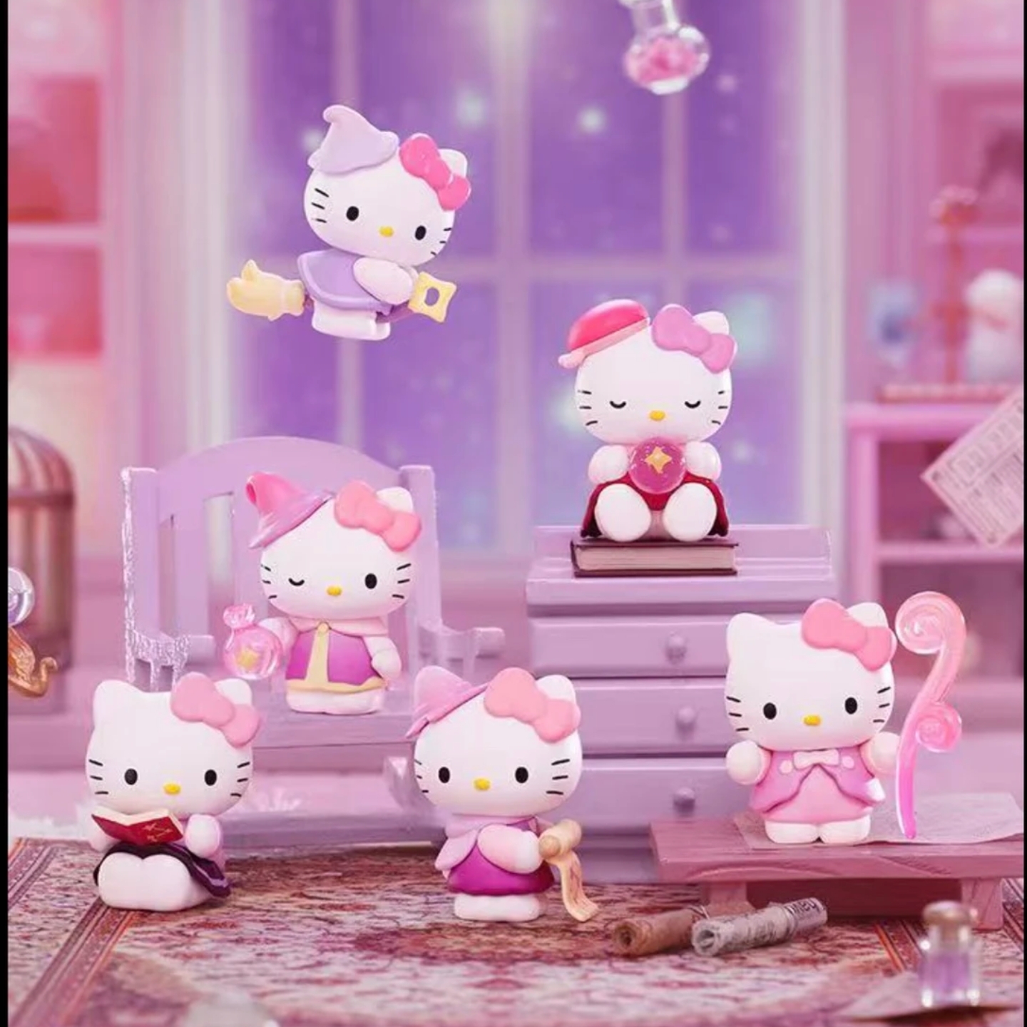 【代拆】新品正版三丽鸥kitty占星研习萌趣豆盲袋摆件可爱礼物少女