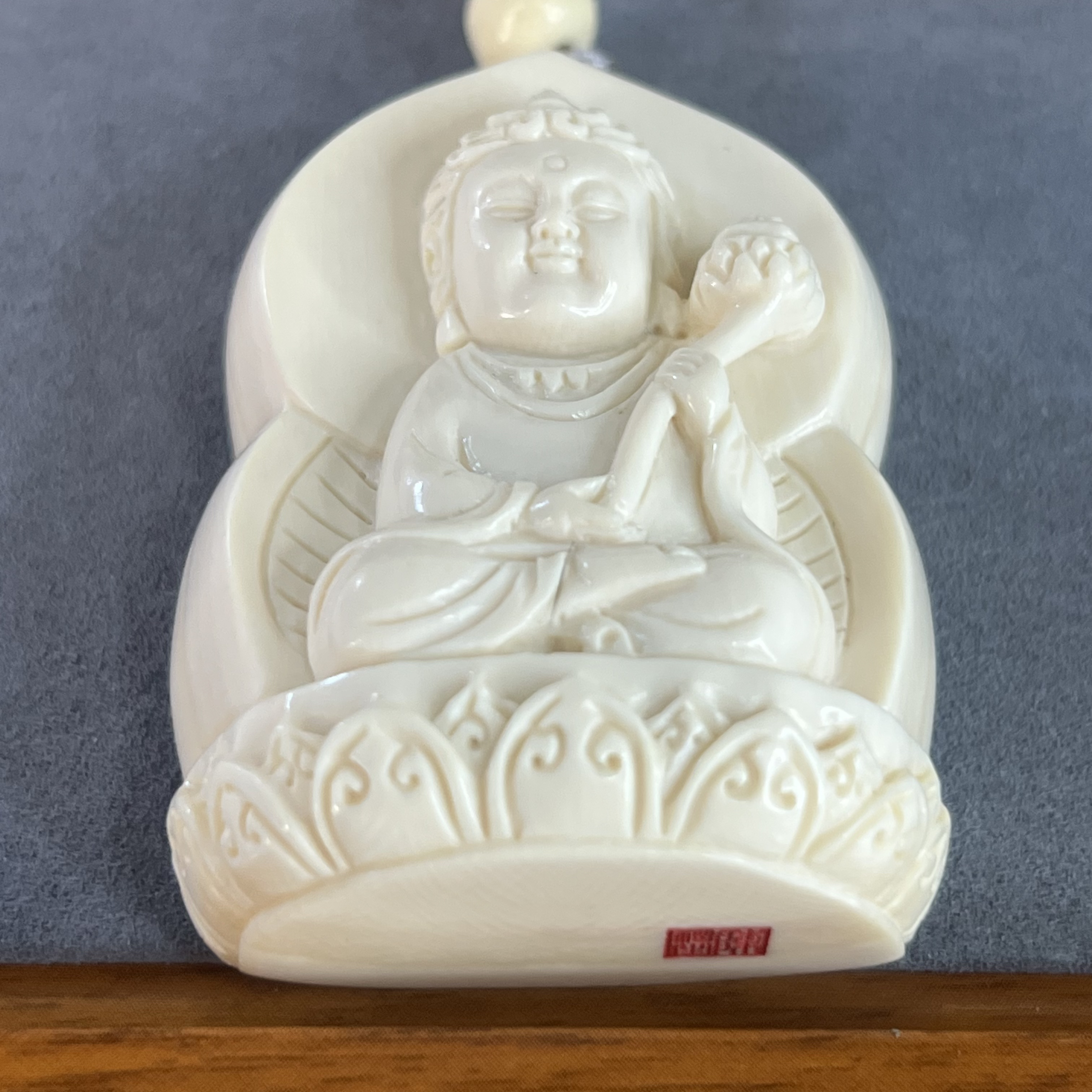 【大师款】精选猛犸牙工艺品 宝宝佛润透高货 假一罚四