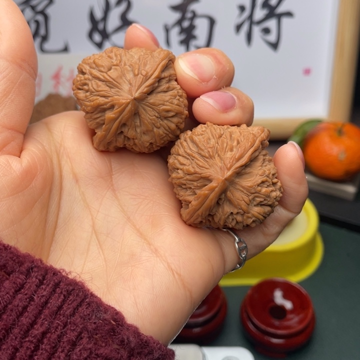 文玩核桃吊坠汐*38尺拉丝凹底高炮
