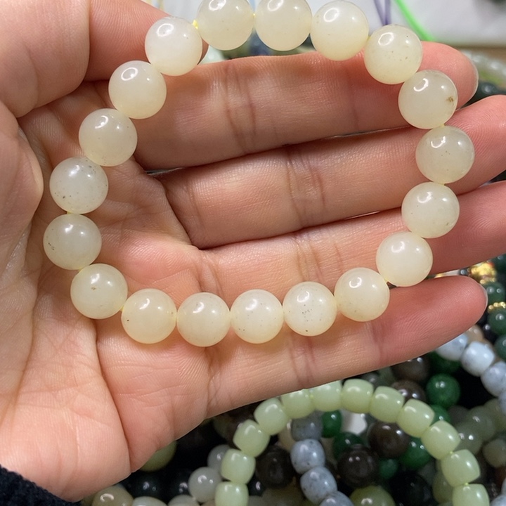 和田玉手串未镶嵌