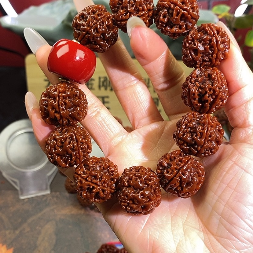 【闪购商品】金刚菩提手串524红。            