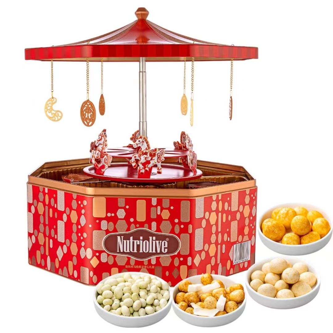 加州原野 旋转木马脆皮坚果仁礼盒 1.002kg