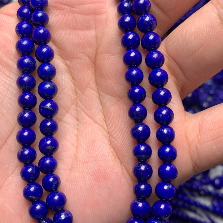 青金石未镶嵌6mm佛链3圈