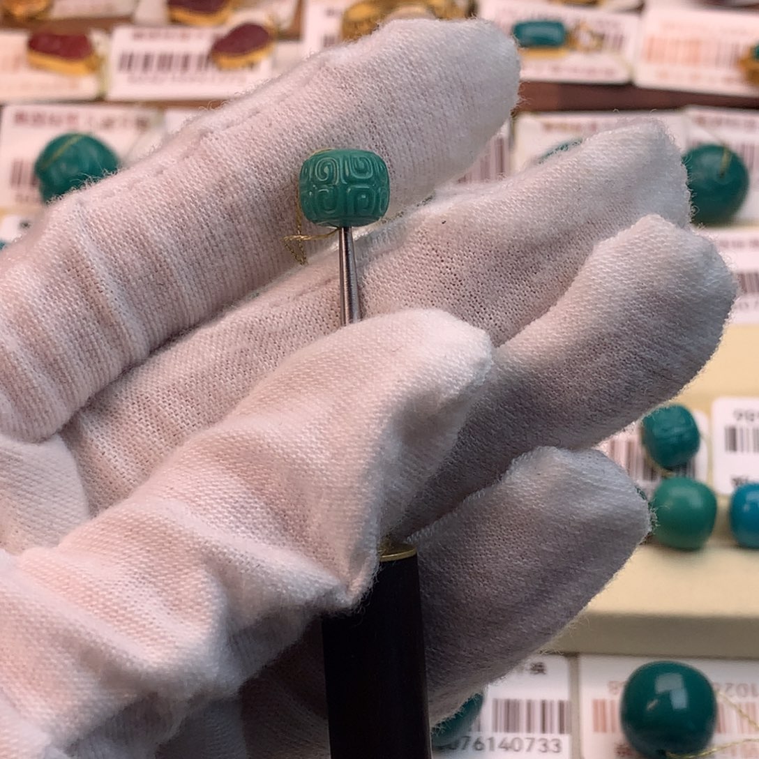 绿松石未镶嵌配饰蕊8.9*7.6