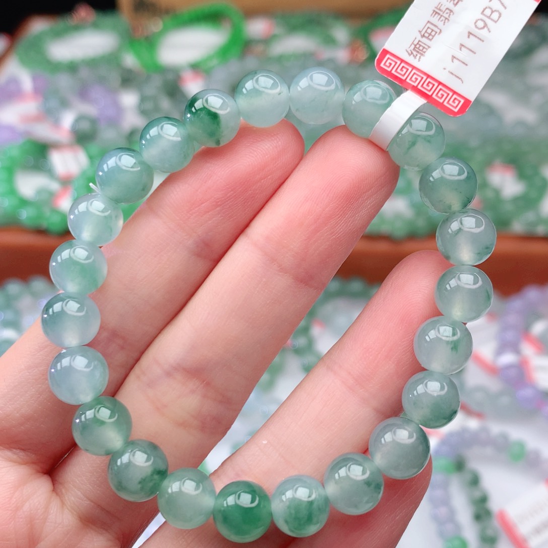 翡翠手链未镶嵌翡翠8mm