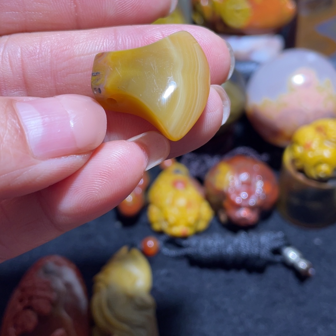 玛瑙/玉髓合金颈饰