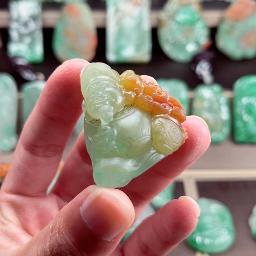 颈饰未镶嵌石英质玉幸***坊定制