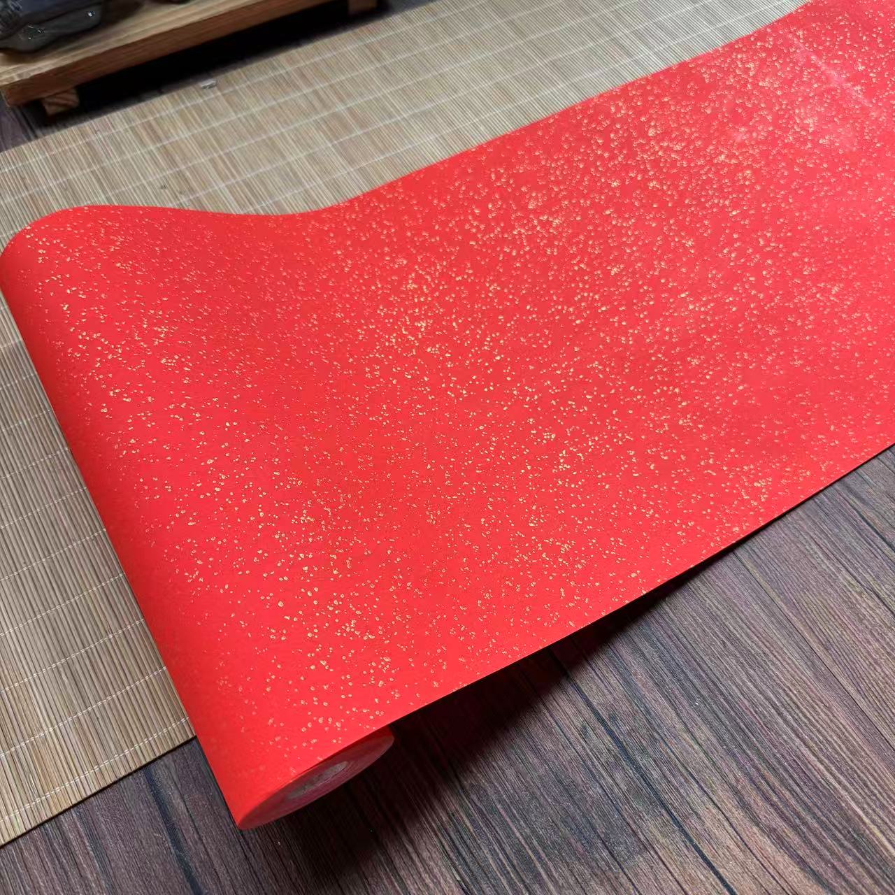 静德斋·蜡染【万年红鱼子金】小楷榜书行书作品宣纸