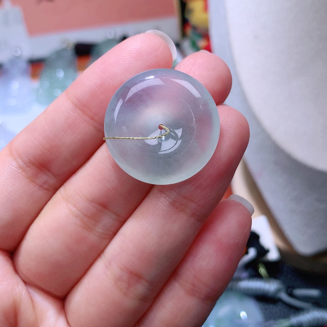 颈饰未镶嵌翡翠扣子25*5.6