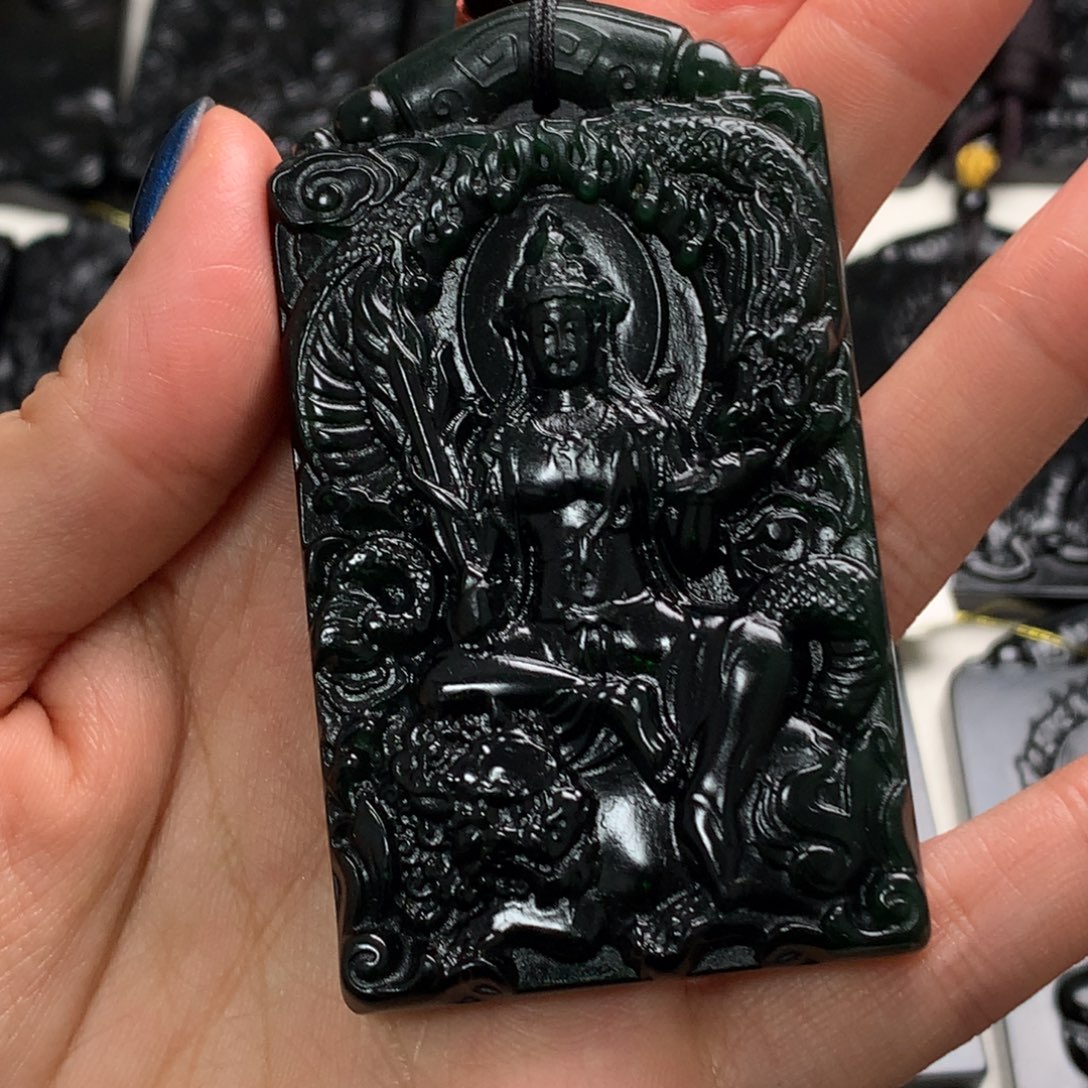 天然a货钢琴黑挂件