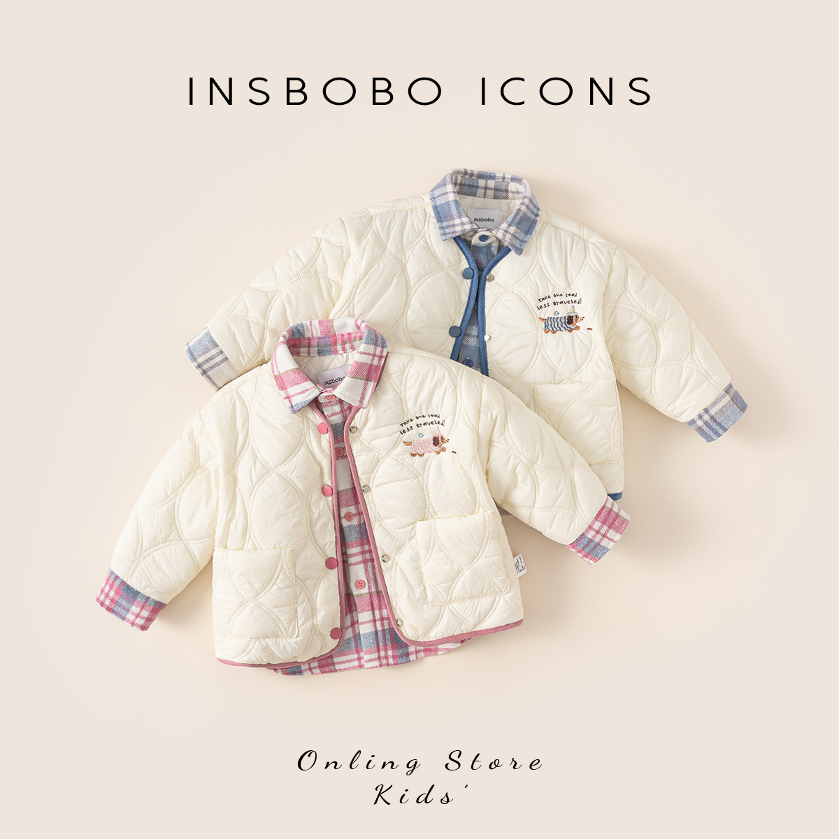 【专属】INSbobo外套保暖时尚设计感上衣休闲可爱卡通外套DY24221