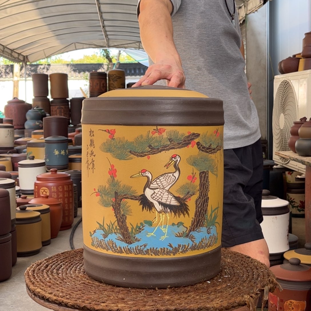 紫砂茶叶罐12 饼茶叶罐