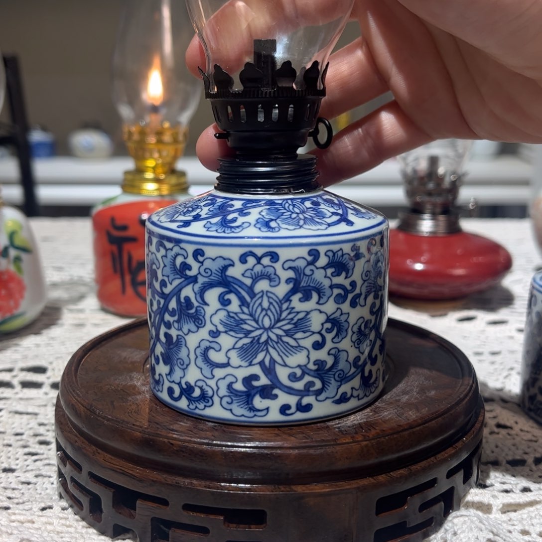 摆件景德镇陶瓷手工香薰灯