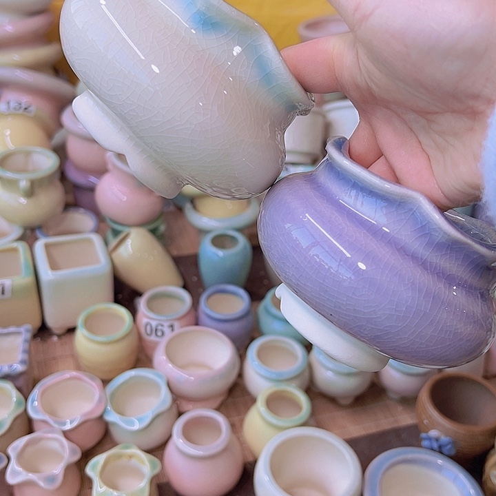 红陶陶瓷花盆当场满12包邮