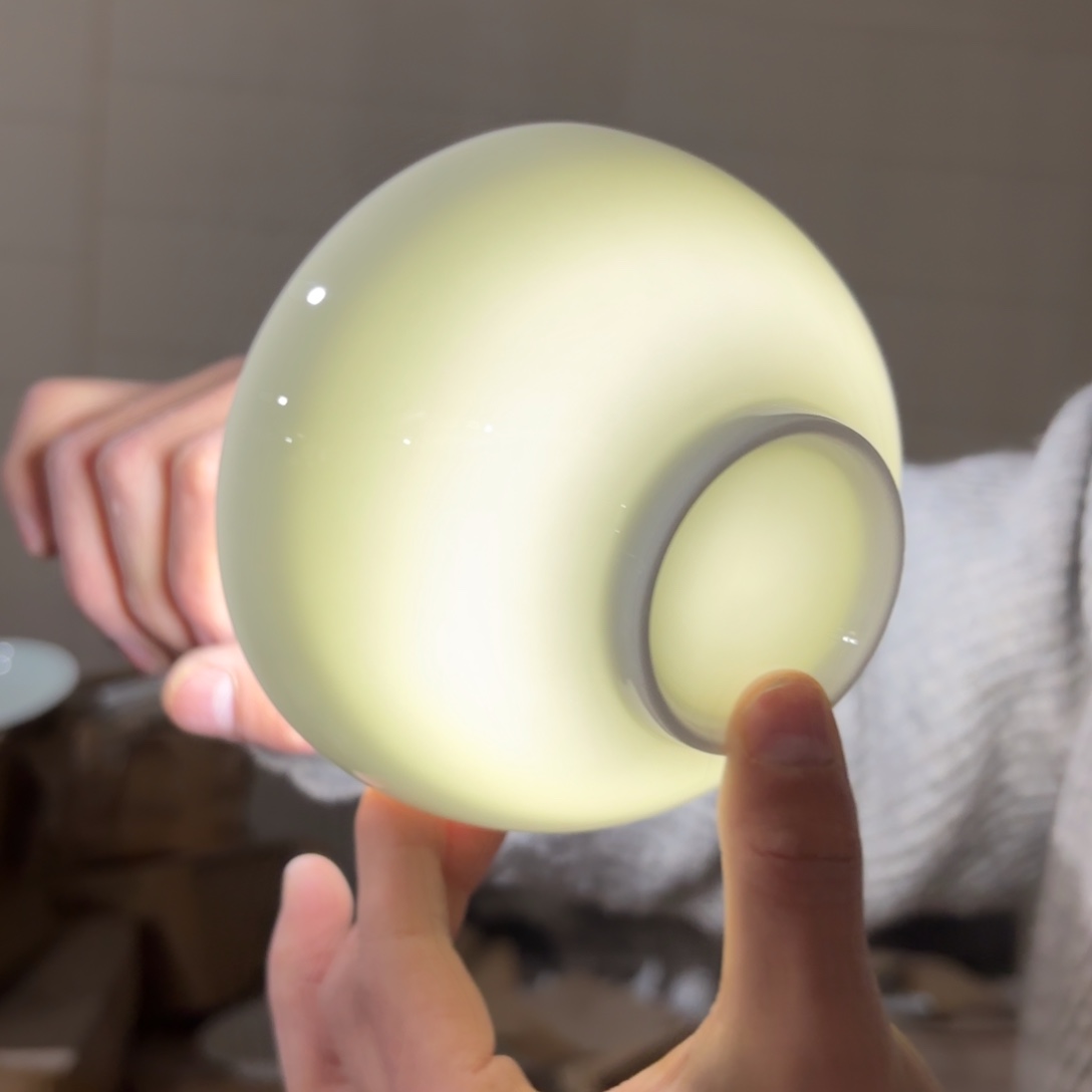 陶瓷5英寸高白泥奥碗6只微瑕