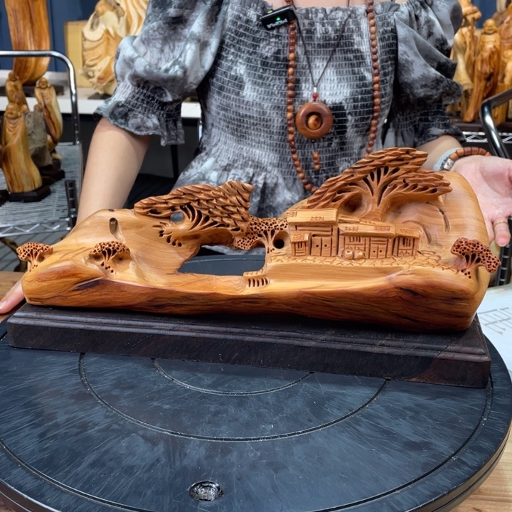 柏木（崖柏）山水倒流香送两盒香