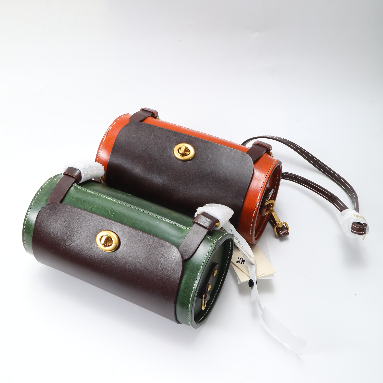 复古风纯色拉链腋下包coco包包简约风见外包装可折叠