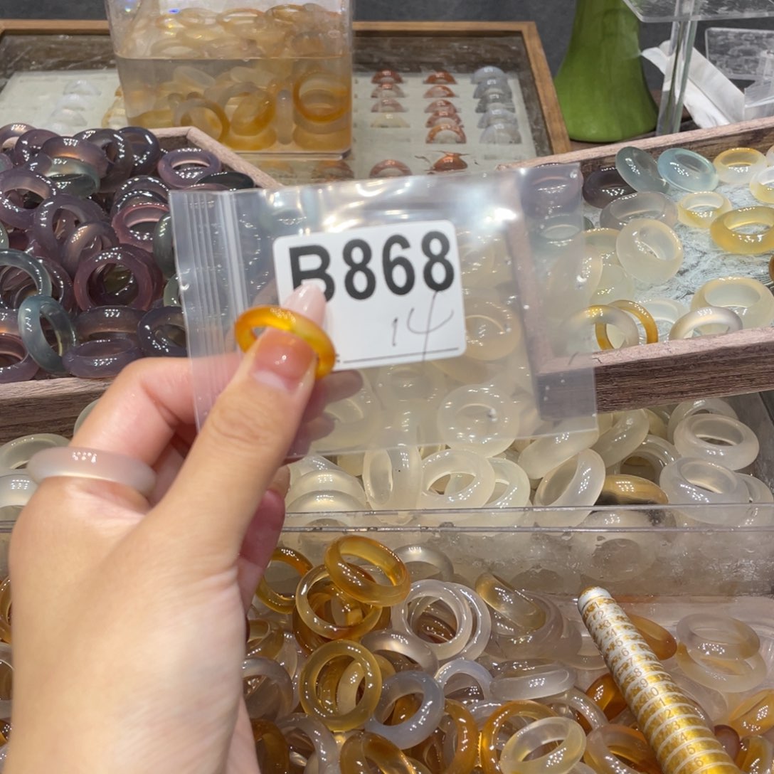 玛瑙/玉髓未镶嵌戒指868