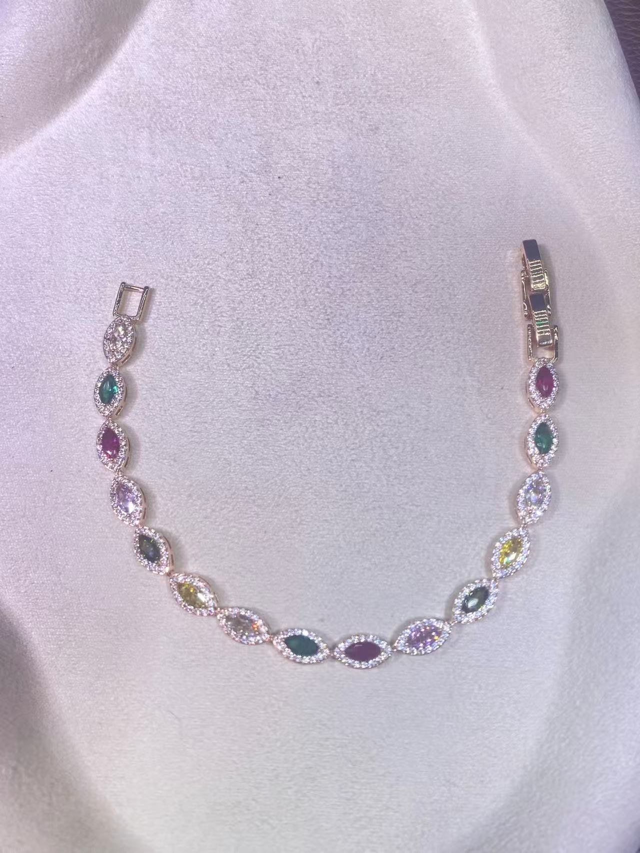 手链 【米米甄选 高端大气】彩色手链C-2695