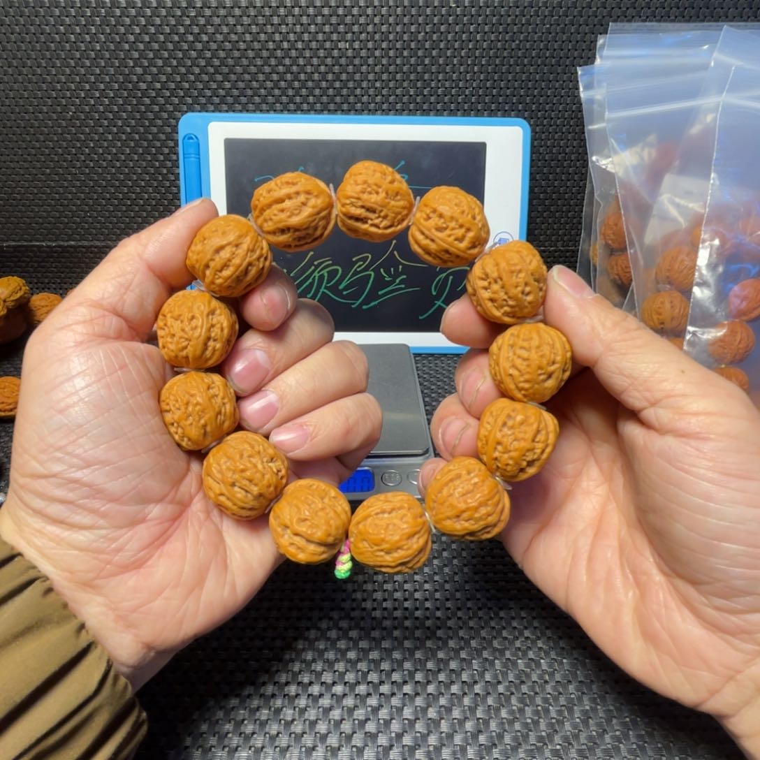 文玩核桃手串磨盘粗筋22