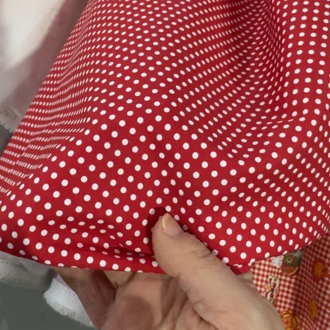 棉✨*遇纯棉斜纹纱卡1米价X1.48米宽C跨年福利红