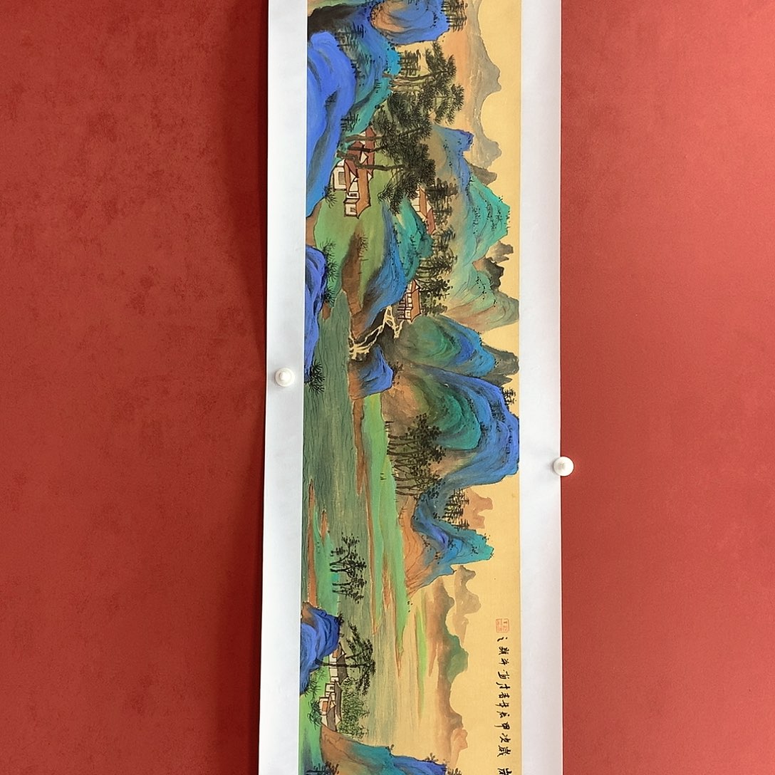 国画国画作品欣赏四尺对开