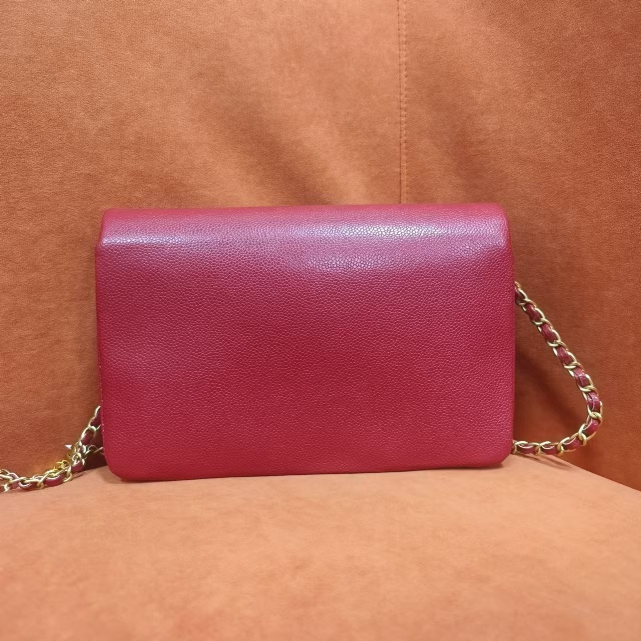 潮流打造真皮女士斜挎包 0470 红色