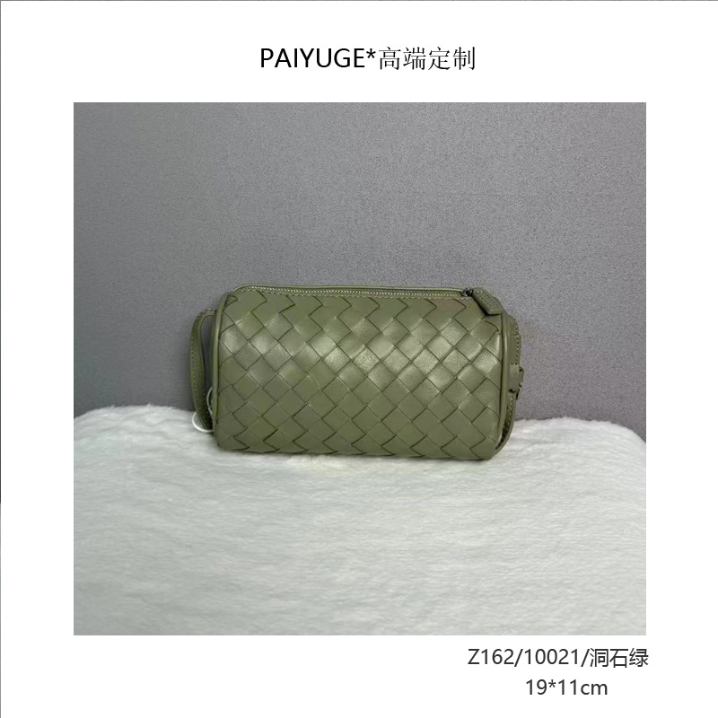 Z162/10021/洞石绿 高端订制手工蜡线女士单肩斜挎手提包759孤品