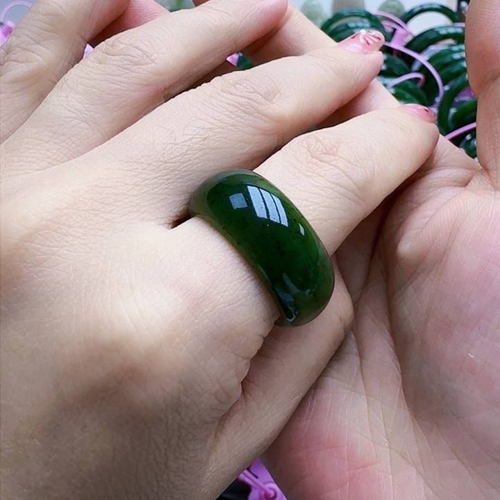 和田玉（碧玉）戒指未镶嵌1920
