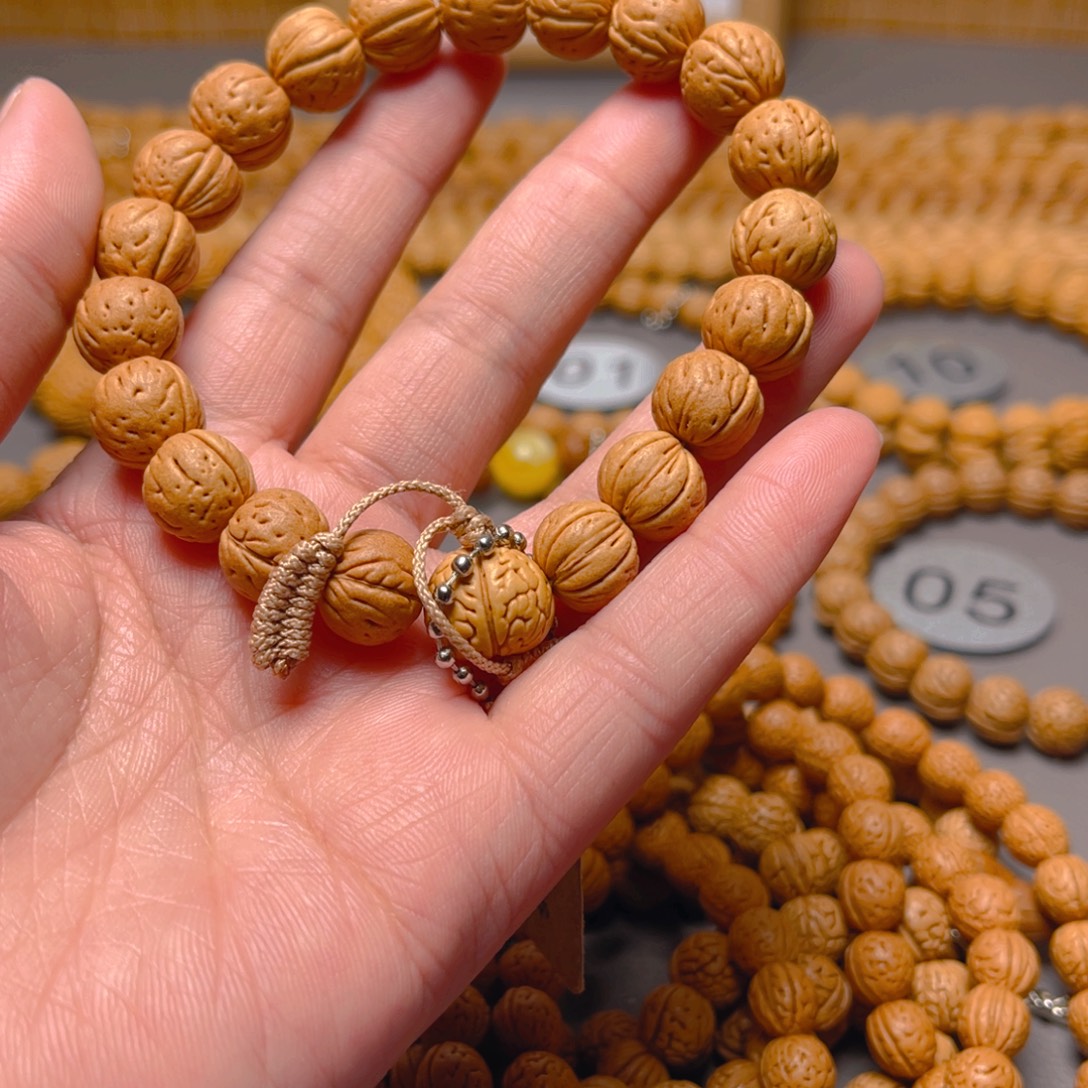 三***爷桃核吊坠桃核手串