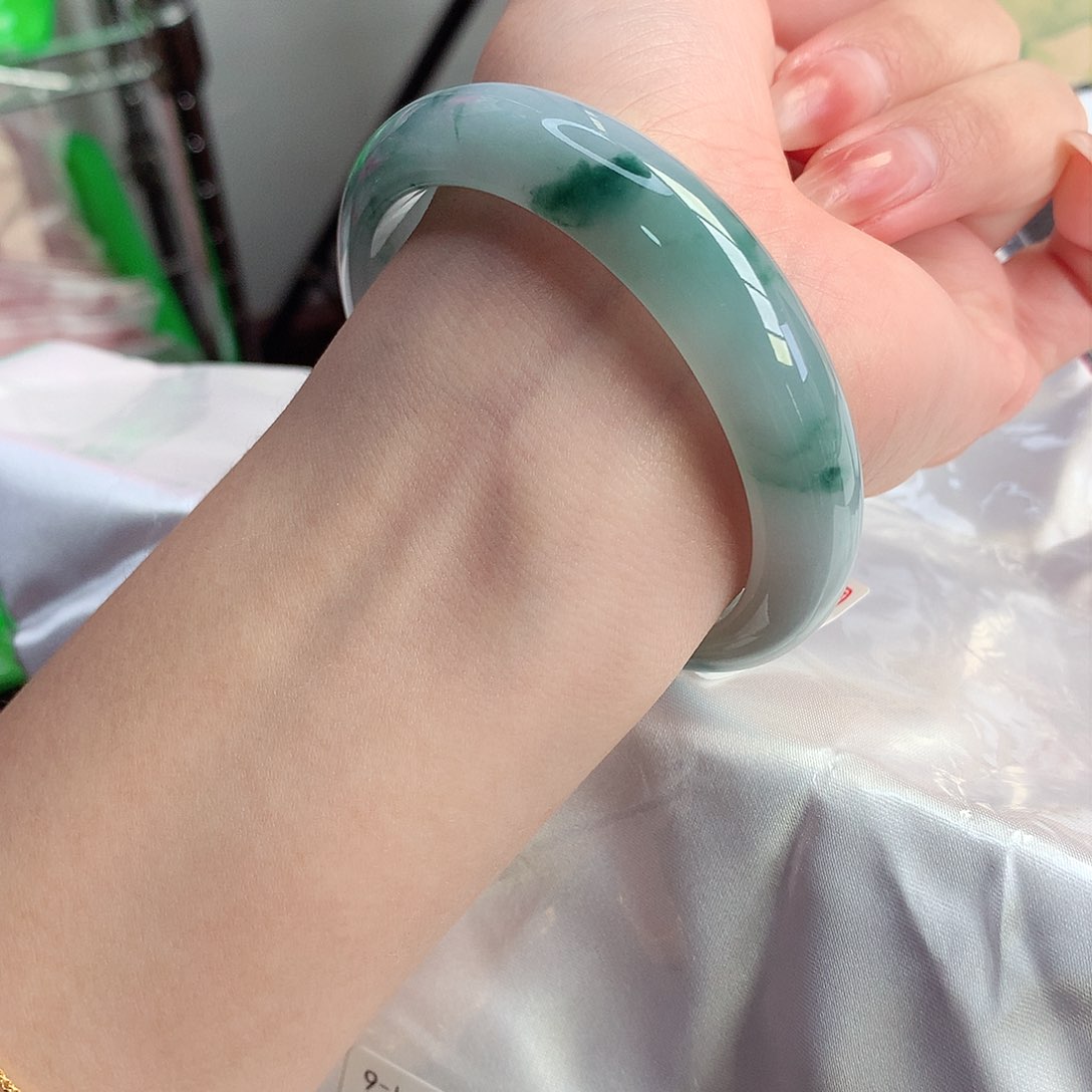 翡翠手镯未镶嵌天然A货翡翠57/58