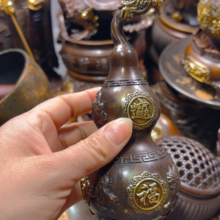 铜器摆件收收藏藏