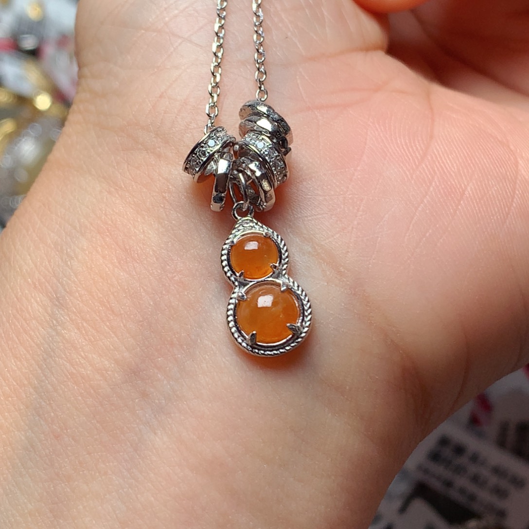 翡翠戒指银S925镶嵌天然翡翠手链