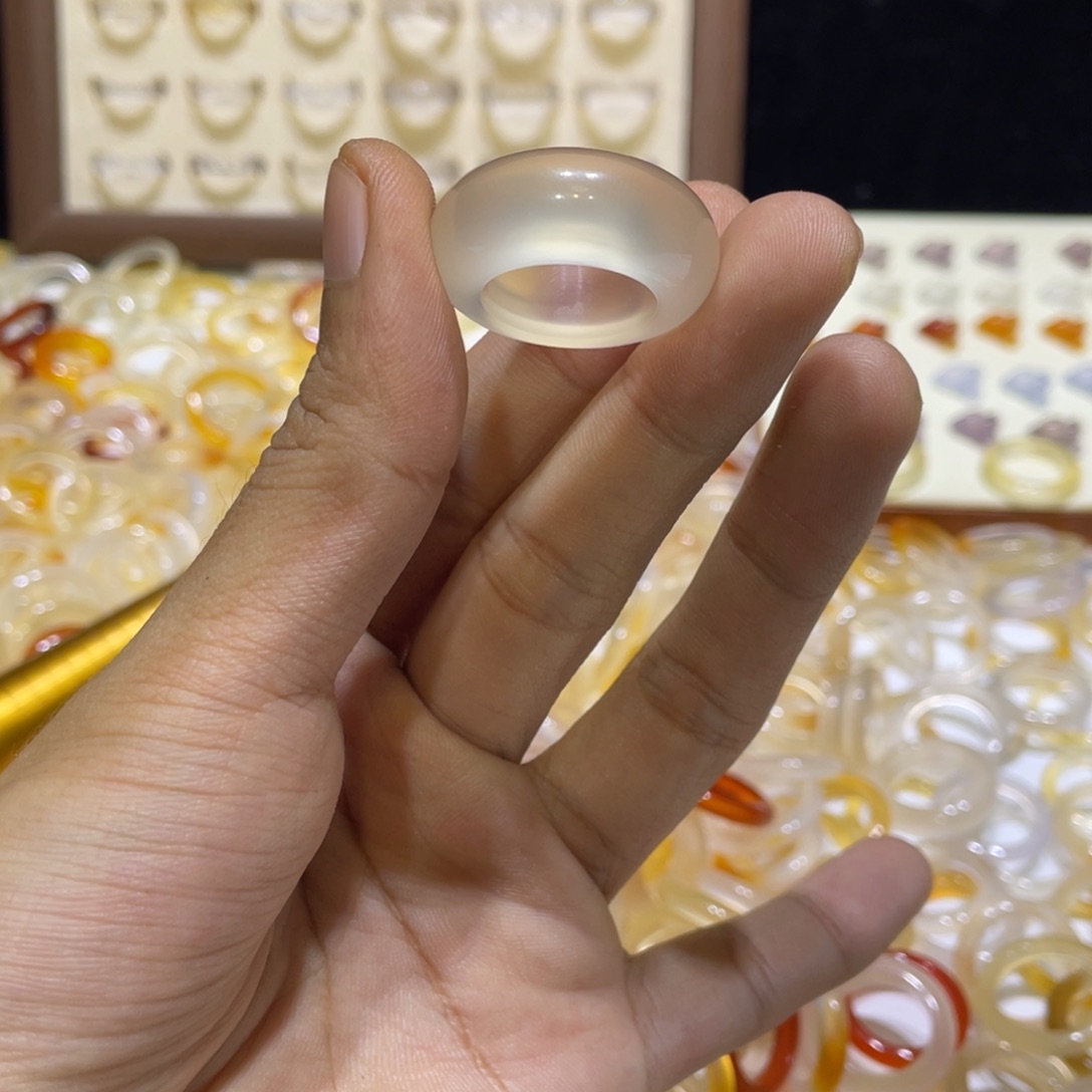 玛瑙/玉髓合金戒指54号港14