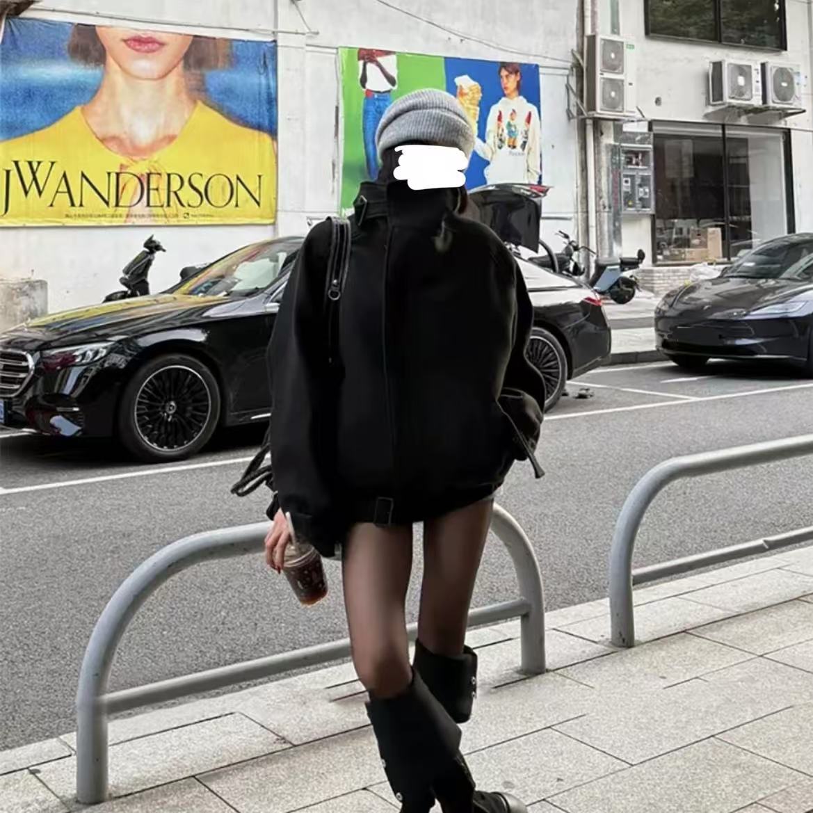 [胖鹅张]线头多！掉毛！高级立领纯色外套1056实物以直播间展示为准