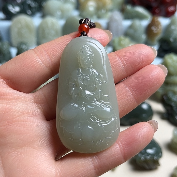 和田玉未镶嵌挂件