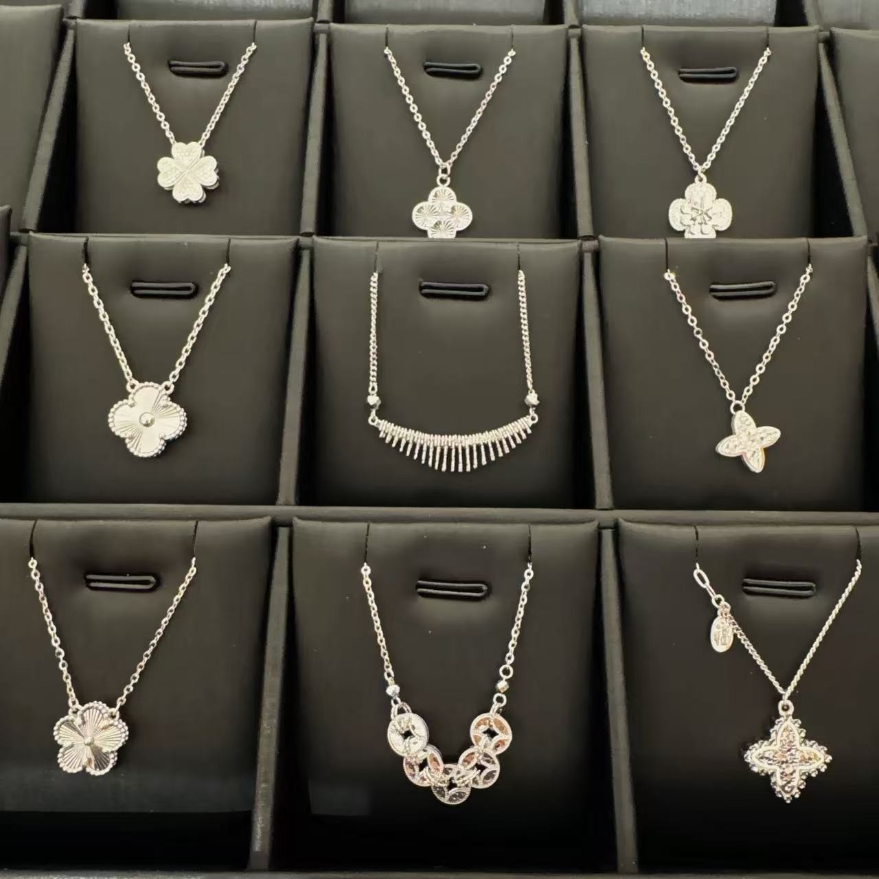 铂金PT950轻奢百搭简约套链精致素款