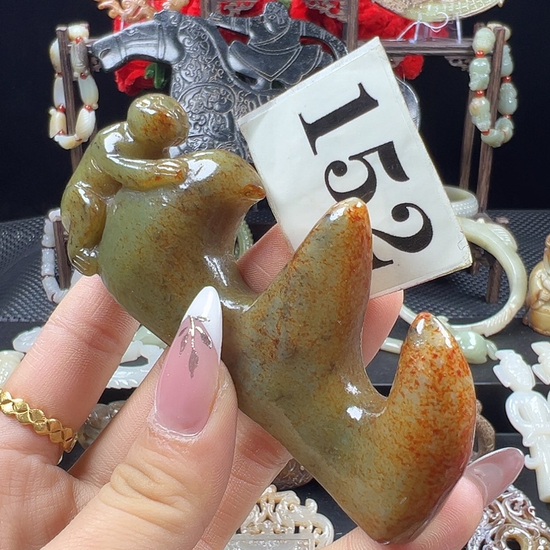 和田玉未镶嵌挂件