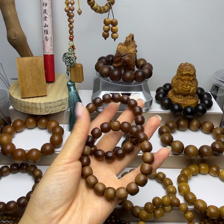 六***水手串/手链檀香木开播福利老型1011单圈1.0。黑肉老料奶香