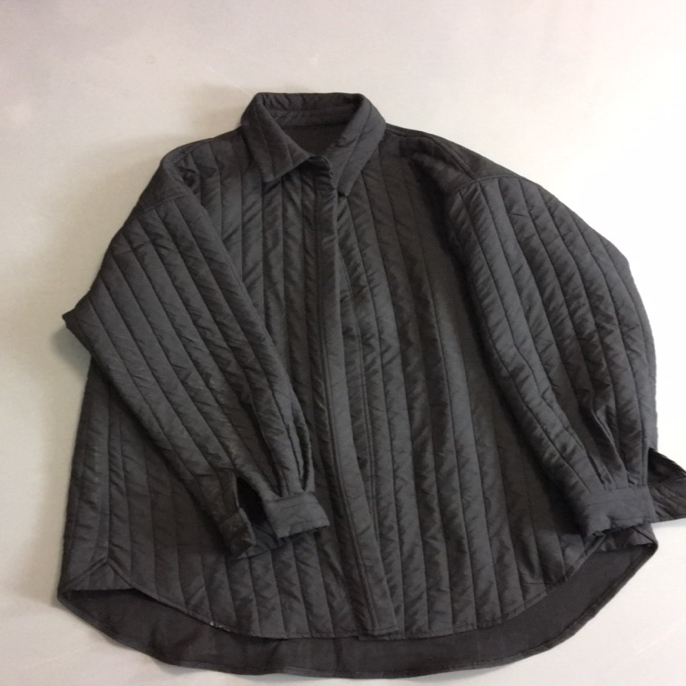 桃酪混纺充棉衬衫式外套甜美温柔中长款轻薄棉服