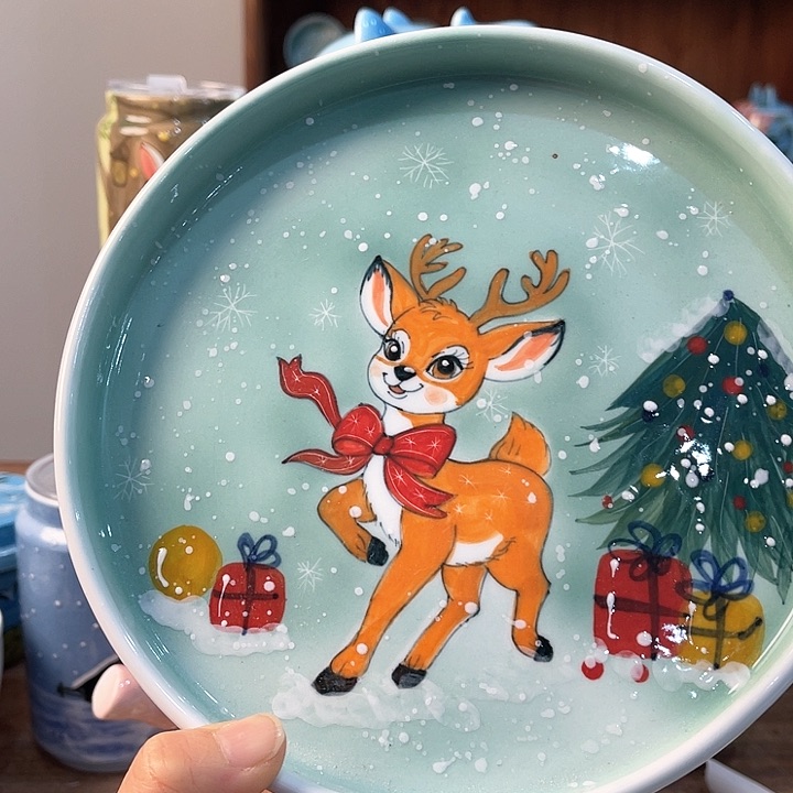 陶景德镇釉下手绘陶瓷