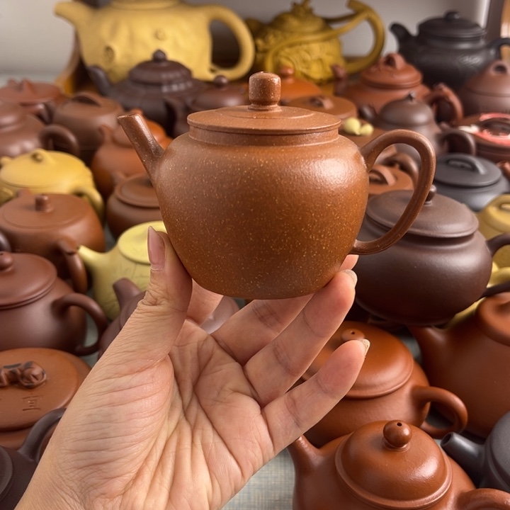 ✎***う茶壶紫砂150cc降坡半手