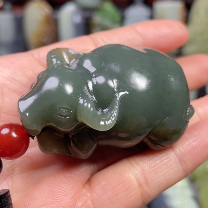 和田玉未镶嵌挂件