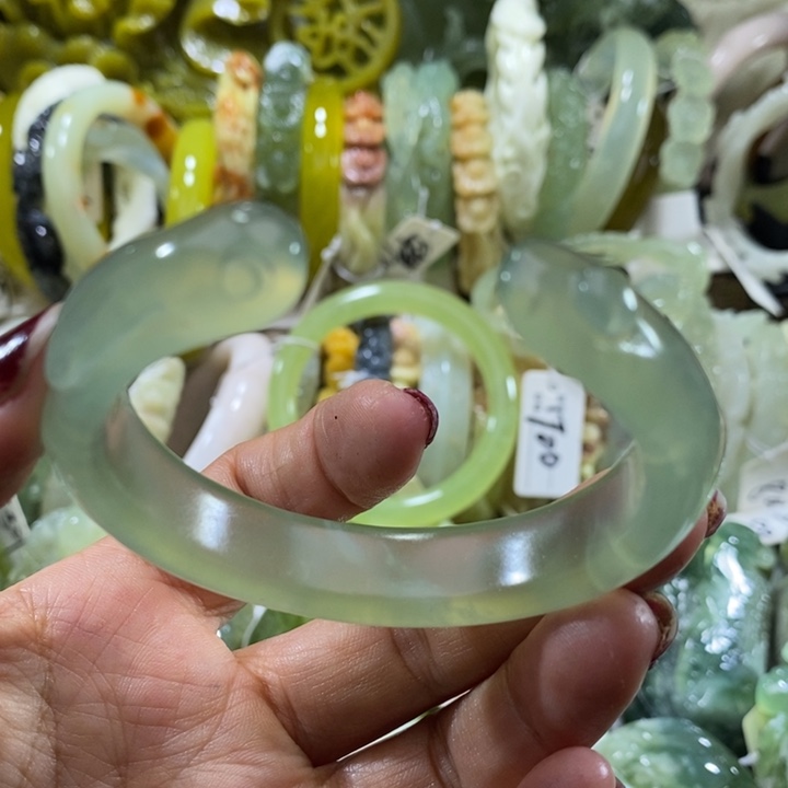 未镶嵌岫玉岫玉手镯52